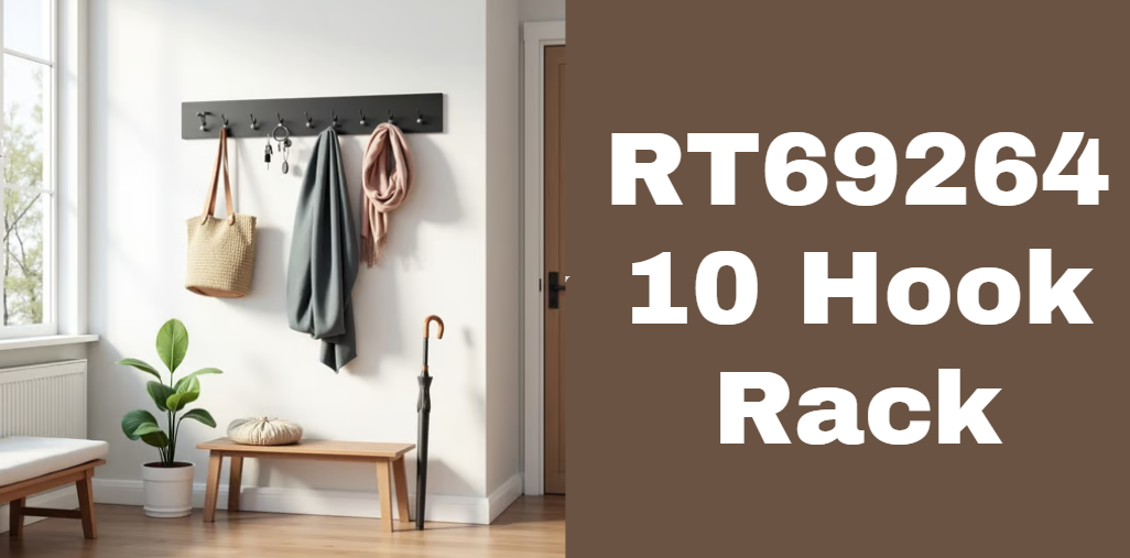 RT69264 10 Hook Rack